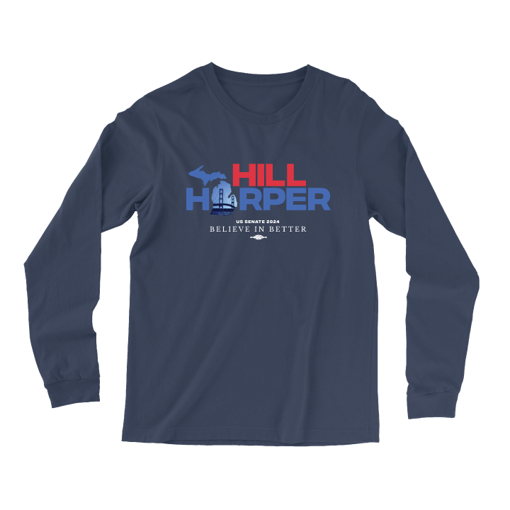 Hill Harper (Navy Long-Sleeve Tee)