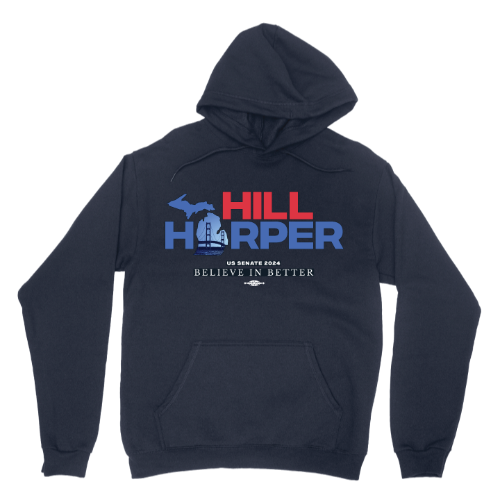 Hill Harper (Navy Pullover Hoodie)